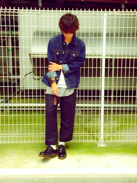 千波康太郎さん（メンズ・175cm）の秋コーディネート