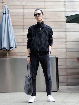 「LAD MUSICIAN（ラッドミュージシャン）のアイテム（ブルゾン）」を使った、KULO さん（メンズ・182cm）の秋コーディネート