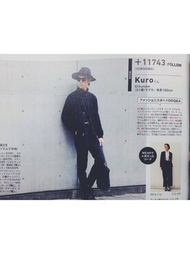 「LAD MUSICIAN（ラッドミュージシャン）のアイテム（ブルゾン）」を使った、KULO さん（メンズ・182cm）の秋コーディネート