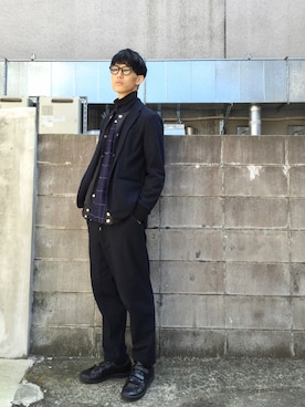 「MIHARAYASUHIRO（ミハラヤスヒロ）のアイテム（ジャケット/アウター）」を使った、KULO さん（メンズ・184cm）の秋コーディネート