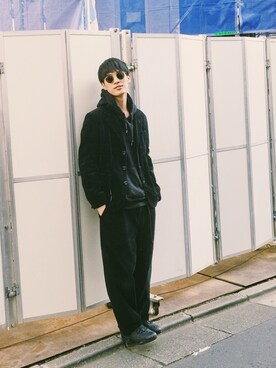 「JUNYA WATANABE MAN（ジュンヤワタナベマン）のアイテム（テーラードジャケット）」を使った、KULO さん（メンズ・181cm）の冬コーディネート