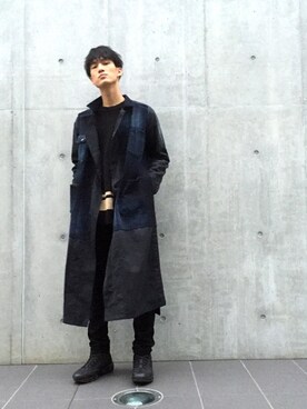 「MIHARAYASUHIRO（ミハラヤスヒロ）のアイテム（ジャケット/アウター）」を使った、KULO さん（メンズ・180cm）の冬コーディネート