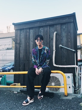 「Y's（ワイズ）のアイテム」を使った、KULO さん（メンズ・180cm）の春コーディネート