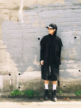「Champion（チャンピオン）のアイテム（レッグウェア）」を使った、KULO さん（メンズ・180cm）の春コーディネート