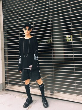 「Luciole Jean pierre（リュシオールジャンピエール）のアイテム」を使った、KULO さん（メンズ・180cm）の夏コーディネート