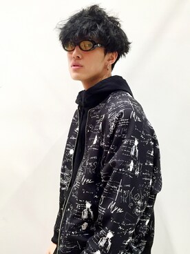 「MYne（マイン）のアイテム（ブルゾン）」を使った、KULO さん（メンズ・180cm）の秋コーディネート