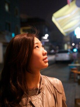 「アイテム（ライダースジャケット）」を使った、littlejayさん（レディース・160cm）の夏コーディネート