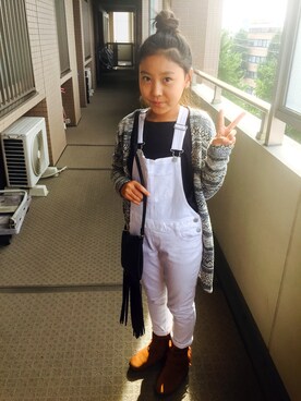 Tsumuさん（キッズ・144cm）の冬コーディネート