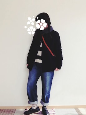 「Hush Puppies（ハッシュパピー）のアイテム（その他シューズ）」を使った、sanauさん（レディース・156cm）の冬コーディネート