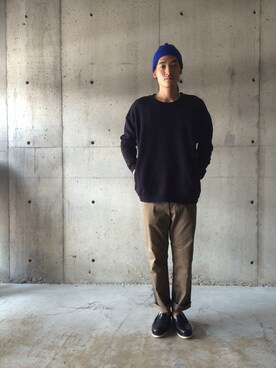 「N.HOOLYWOOD（N.ハリウッド）のアイテム（チノパンツ）」を使った、daikiさん（メンズ・180cm）の夏コーディネート