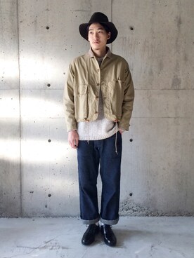 「YAECA」｜「アイテム（ブルゾン）」を使った、daikiさん（メンズ・180cm）の冬コーディネート