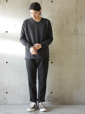 「Curly（カーリー）のアイテム（スラックス）」を使った、daikiさん（メンズ・180cm）の冬コーディネート