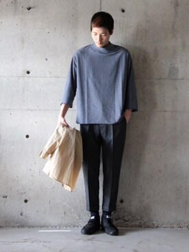 「bukht」｜「アイテム（その他アウター）」を使った、daikiさん（メンズ・180cm）の春コーディネート