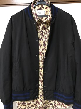 「UNITED ARROWS（ユナイテッドアローズ）のアイテム（スタジャン）」を使った、フッジーさん（メンズ・180cm）の春コーディネート