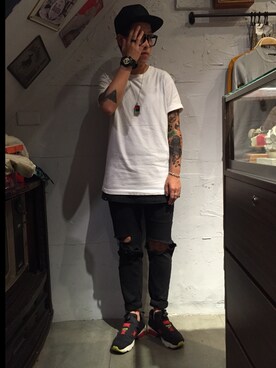 「agnes b.（アニエスベー）のアイテム（リング）」を使った、OGDさん（レディース・161cm）の秋コーディネート