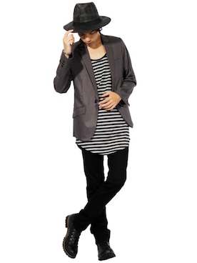 「８(eight)（エイト）のアイテム（テーラードジャケット）」を使った、8(eight)さん（メンズ・175cm）の夏コーディネート