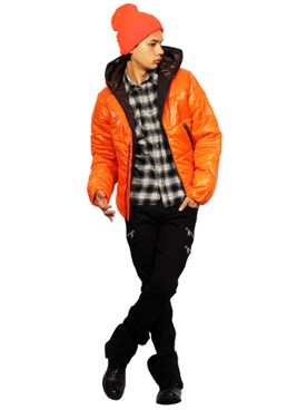 「８(eight)（エイト）のアイテム（ダウンジャケット/コート）」を使った、8(eight)さん（メンズ・175cm）の夏コーディネート