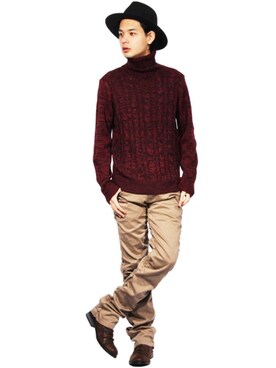 8(eight)さん（メンズ・175cm）の秋コーディネート