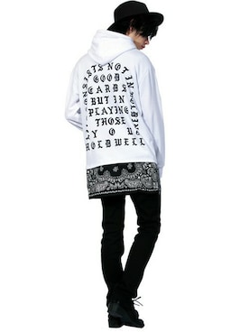 「パーカー 白」｜8(eight)さん（メンズ・175cm）の冬コーディネート