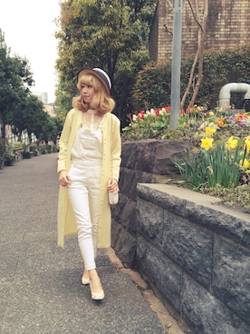 「Supreme.La.La.（シュープリームララ）のアイテム（サンダル）」を使った、natsumiさん（レディース・150cm）の春コーディネート
