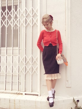 「おめかしコーデ」｜natsumiさん（レディース・150cm）の春コーディネート