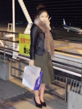 「one way（ワンウェイ）のアイテム（シューズ）」を使った、か い と ま り あ  ✩⃛ さん（レディース・160cm）の冬コーディネート