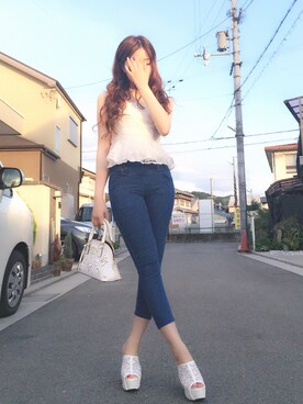 「CREA（クレア）のアイテム」を使った、か い と ま り あ  ✩⃛ さん（レディース・160cm）の夏コーディネート