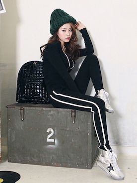 「트레이닝복」｜DaBaGIRLさん（レディース・165cm）の冬コーディネート