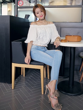 「jeans」｜DaBaGIRLさん（レディース・165cm）の夏コーディネート