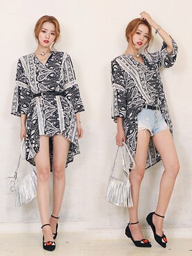 「autumn look」｜「アイテム（その他）」を使った、DaBaGIRLさん（レディース・165cm）の夏コーディネート