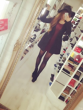 「LIPSERVICE（リップサービス）のアイテム（ダウンジャケット/コート）」を使った、kumiさん（レディース・166cm）の冬コーディネート