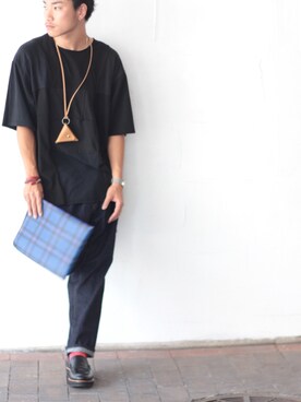 「BUTTERO（ブッテロ）のアイテム（その他シューズ）」を使った、TaKaさん（メンズ・173cm）の夏コーディネート
