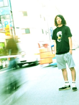「SNOID（スノイド）のアイテム」を使った、S・I・S（非公式）さん（メンズ・180cm）の夏コーディネート
