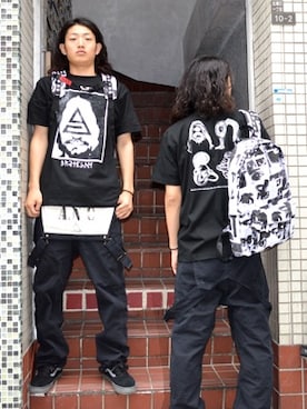 「ANARC OF HEX」｜S・I・S（非公式）さん（メンズ・180cm）の夏コーディネート