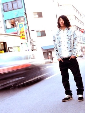 「SNOID（スノイド）のアイテム」を使った、S・I・S（非公式）さん（メンズ・180cm）の夏コーディネート