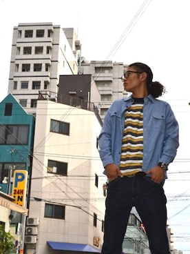 「SNOID（スノイド）のアイテム」を使った、S・I・S（非公式）さん（メンズ・180cm）の秋コーディネート