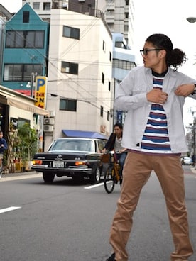 「SNOID（スノイド）のアイテム」を使った、S・I・S（非公式）さん（メンズ・180cm）の秋コーディネート