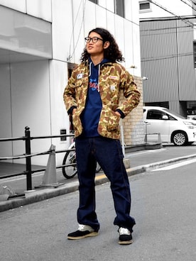 「SNOID（スノイド）のアイテム」を使った、S・I・S（非公式）さん（メンズ・180cm）の秋コーディネート