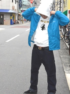 「SNOID（スノイド）のアイテム」を使った、S・I・S（非公式）さん（メンズ・180cm）の秋コーディネート