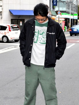 「SNOID（スノイド）のアイテム」を使った、S・I・S（非公式）さん（メンズ・180cm）の冬コーディネート