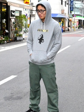 「SNOID（スノイド）のアイテム」を使った、S・I・S（非公式）さん（メンズ・180cm）の冬コーディネート