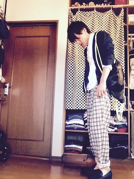 「アイテム（その他シューズ）」を使った、wakasanさん（メンズ・172cm）の秋コーディネート