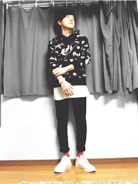 「GU（ジーユー）の（GU）カラーニットレギンスパンツＡ（WOMEN ⁄ パンツ・その他）」を使った、wakasanさん（メンズ・172cm）の秋コーディネート