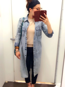 「オールバック」｜「アイテム（その他アウター）」を使った、さりさん（レディース・155cm）の夏コーディネート