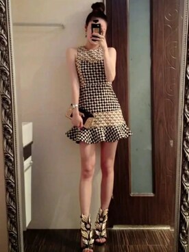 「Guess（ゲス）のアイテム（ワンピース/ドレス）」を使った、薇薇五月1990儿童节さん（レディース・160cm）の春コーディネート