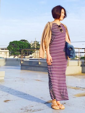 「Lee×Cher（リー×シェル）のアイテム」を使った、mayu.tさん（レディース・155cm）の春コーディネート