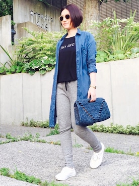 「Sans Arcidet（サンアルシデ）のアイテム」を使った、mayu.tさん（レディース・155cm）の春コーディネート