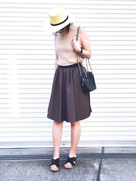 「Acne Studios（アクネストゥディオズ）のアイテム（スカート）」を使った、mayu.tさん（レディース・155cm）の秋コーディネート