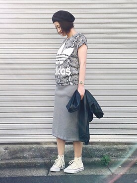 「EDITION（エディション）のアイテム（ブルゾン）」を使った、mayu.tさん（レディース・155cm）の秋コーディネート