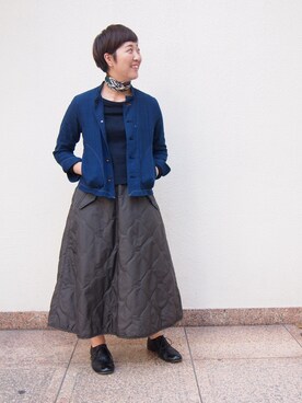 「45R」｜「アイテム（ブルゾン）」を使った、zono.さん（レディース・160cm）の秋コーディネート